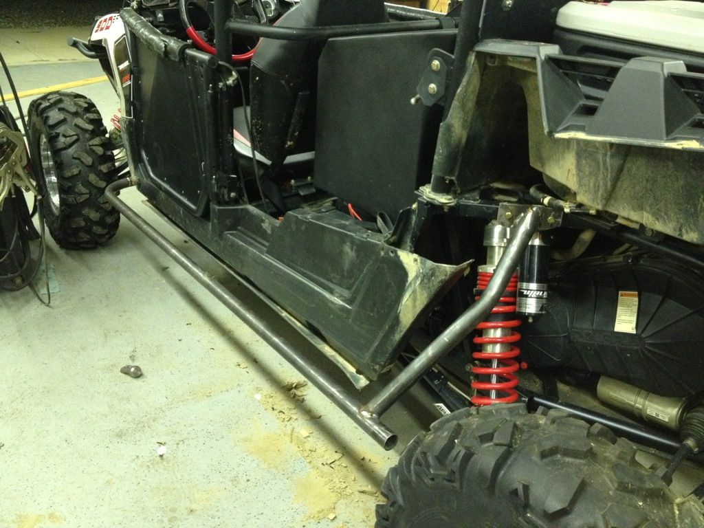 Post your home made nerf bars pic's Polaris RZR Forum RZR